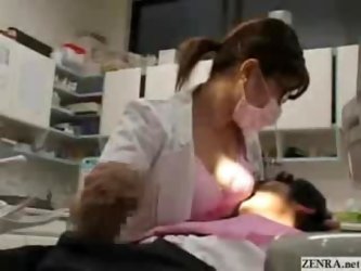 Japanese dentist office jerking off